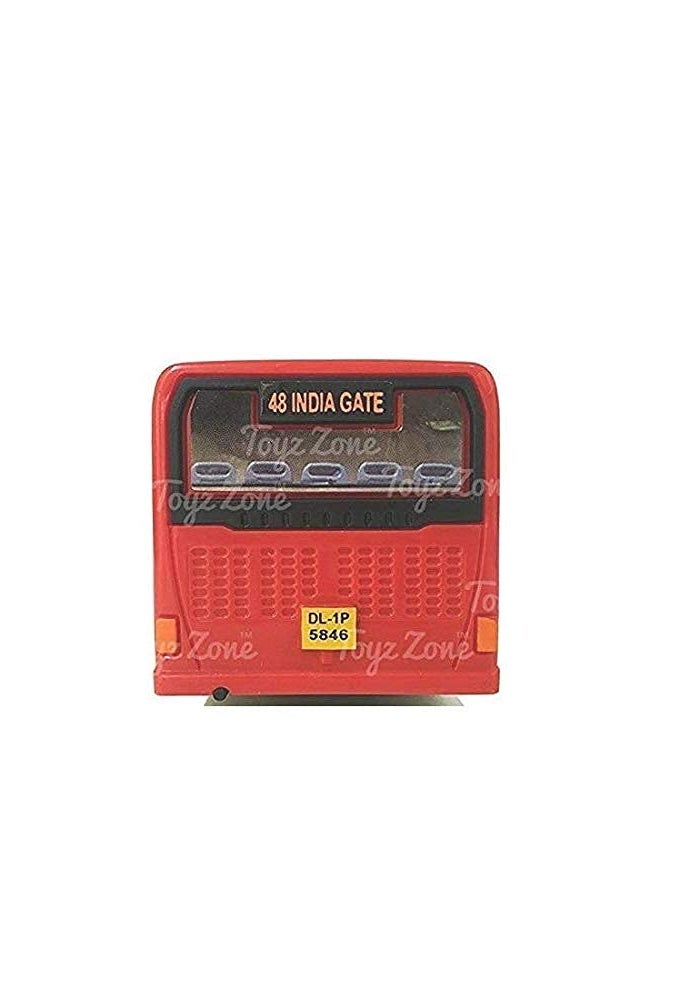 Centy Toys Low Floor Red Bus with Pull Back Action - Made in India - Image 2